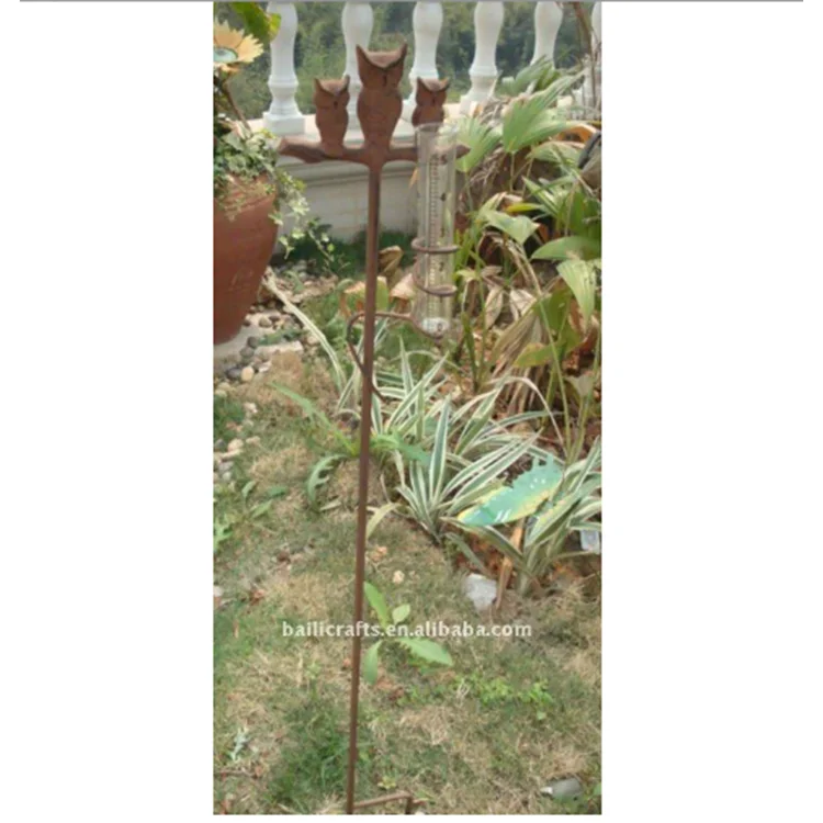 Wholesale iron decorative garden accessory outdoor rain gauge