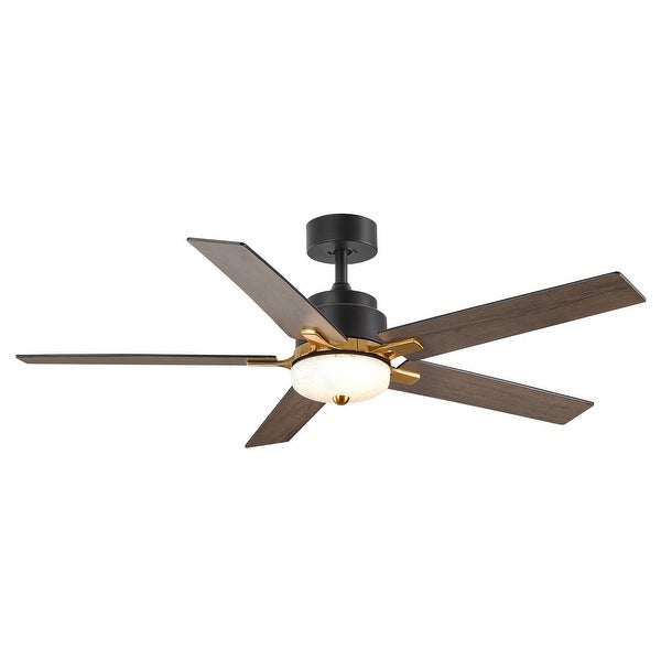 5 Reversible Blade 6-Speed Ceiling Fan with LED Lighting Remote - 52 inch Shopping - The Best Deals on Ceiling Fans | 41659439