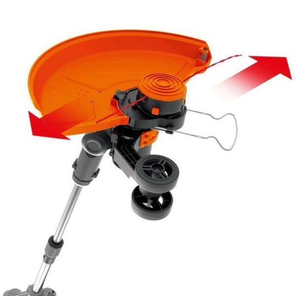 Worx 15 in. 6 Amp Corded Electric String Trimmer Edger with Telescopic Straight Shaft and Pivoting Head WG124