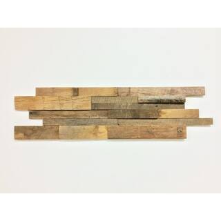 1 in. x 39.5 in. x 11.5 in. Reclaimed Natural American Barn Wood Wall Panel ABC-BRN-WOOD