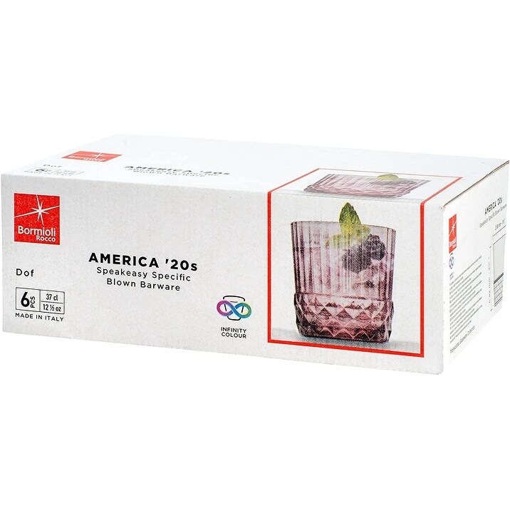 Bormioli Rocco America '20s DOF Glass Set of 6   12.5 oz.