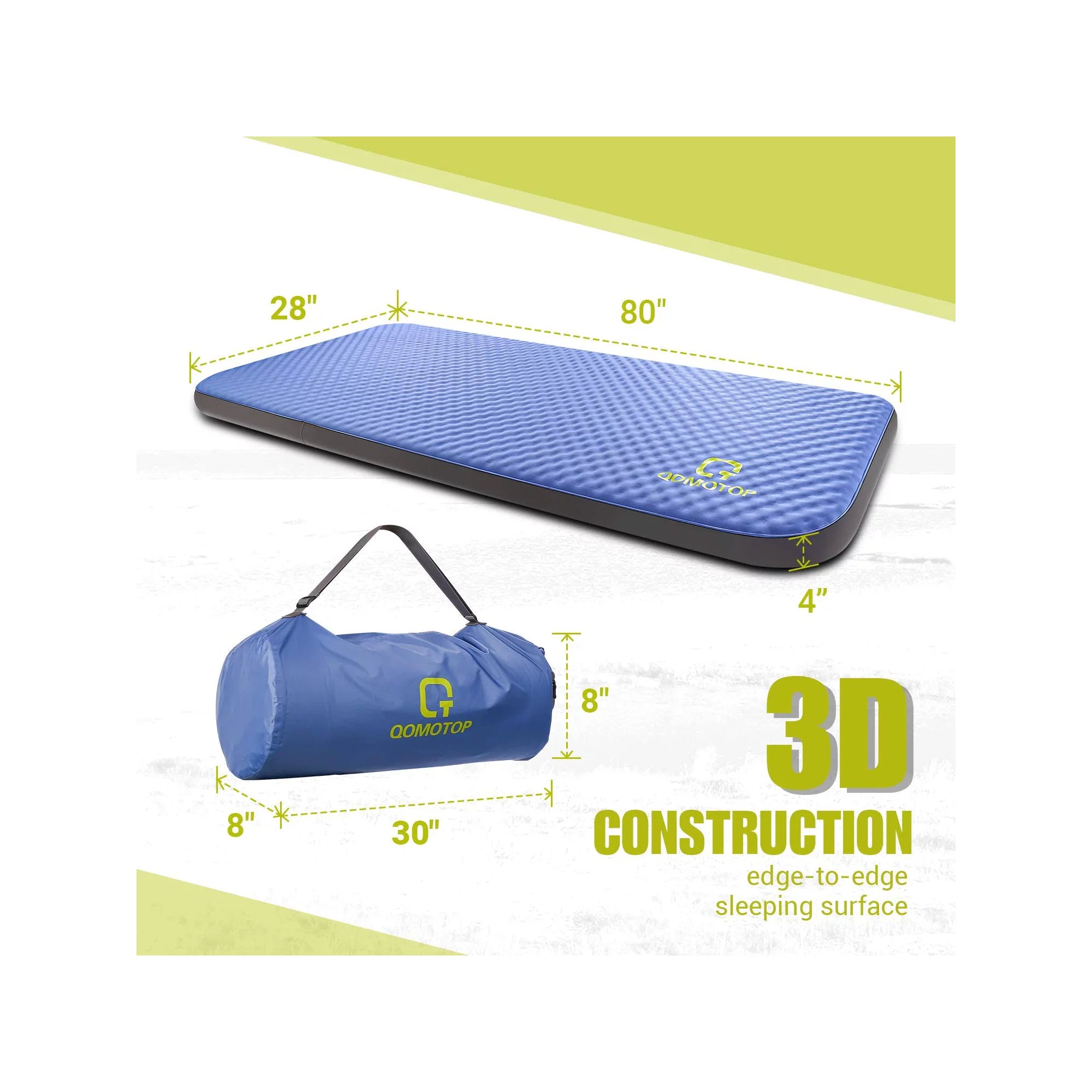 80¡±¡Á28¡± Self-Inflating Sleeping Pad QTSID1