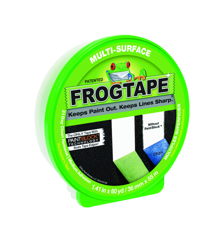 FrogTape 1.41 in. W X 60 yd L Green Medium Strength Painter\u0027s Tape 1 pk