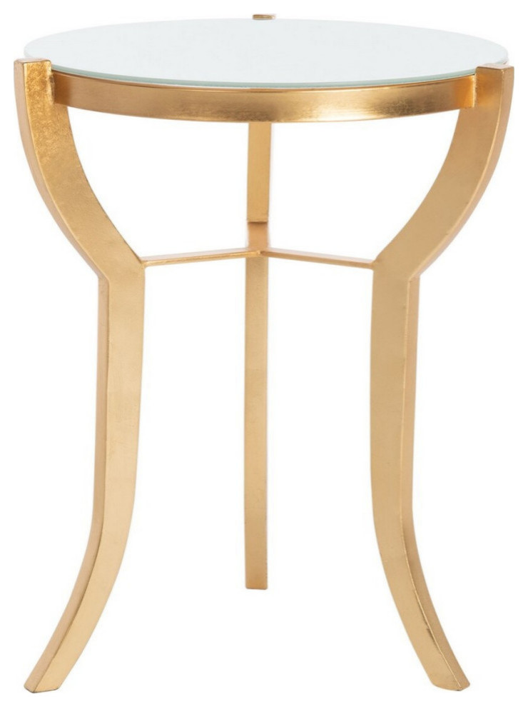 Alfonzo Gold/White   Contemporary   Side Tables And End Tables   by Rustic Home Furniture Deco  Houzz