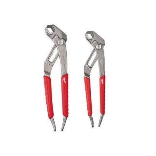 MW 8 in.10 in. V-Jaw Pliers Set (2-Piece) 48-22-6208-48-22-6210