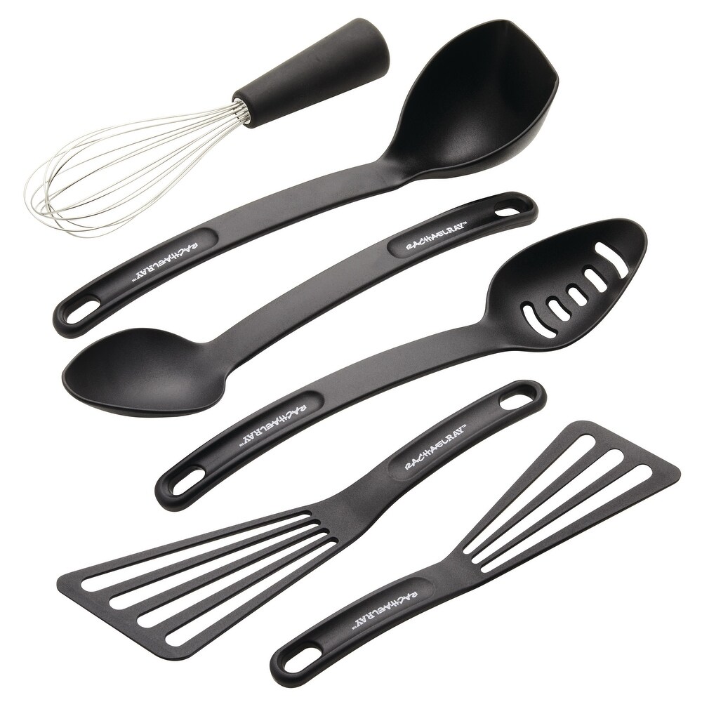 Rachael Ray Tools and Gadgets Kitchen Utensil Set  6 Piece  Black