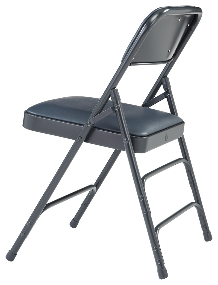 NPS 1300 Vinyl Triple Brace Double Hinge Folding Chair  Set of 4   Contemporary   Folding Chairs And Stools   by National Public Seating  Houzz