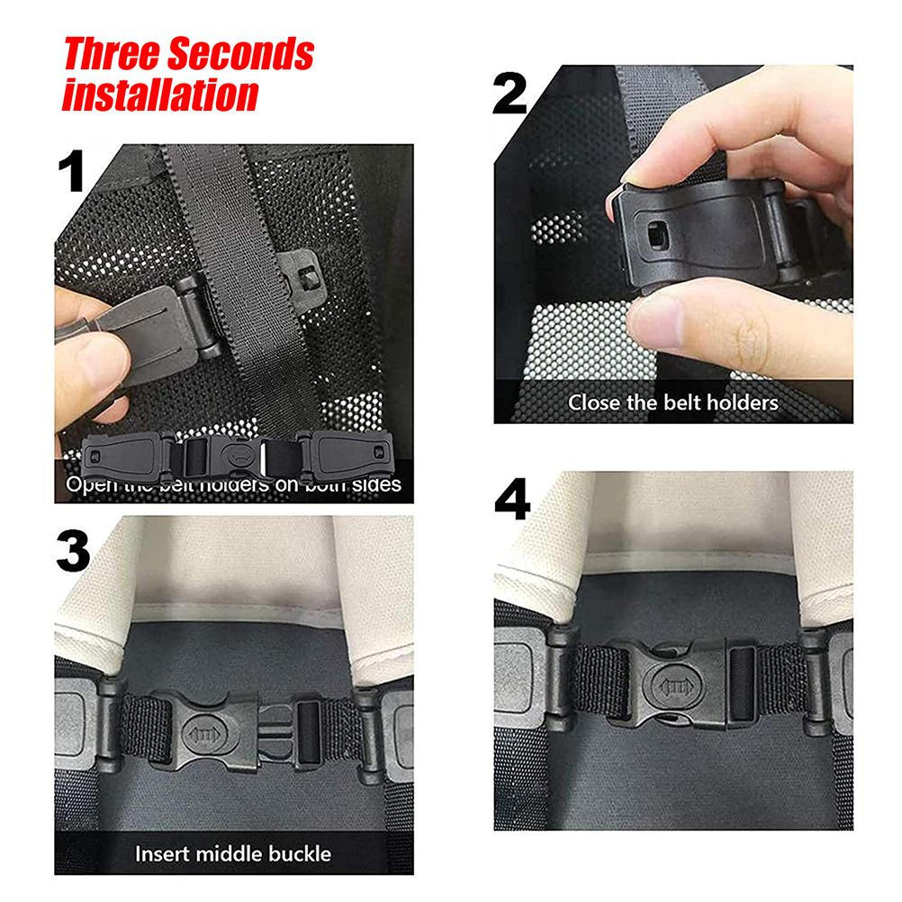 Safe Buckle Car Baby Safety Seat Strap Belt Schoolbag Strap Buckle for Stroller High Chair