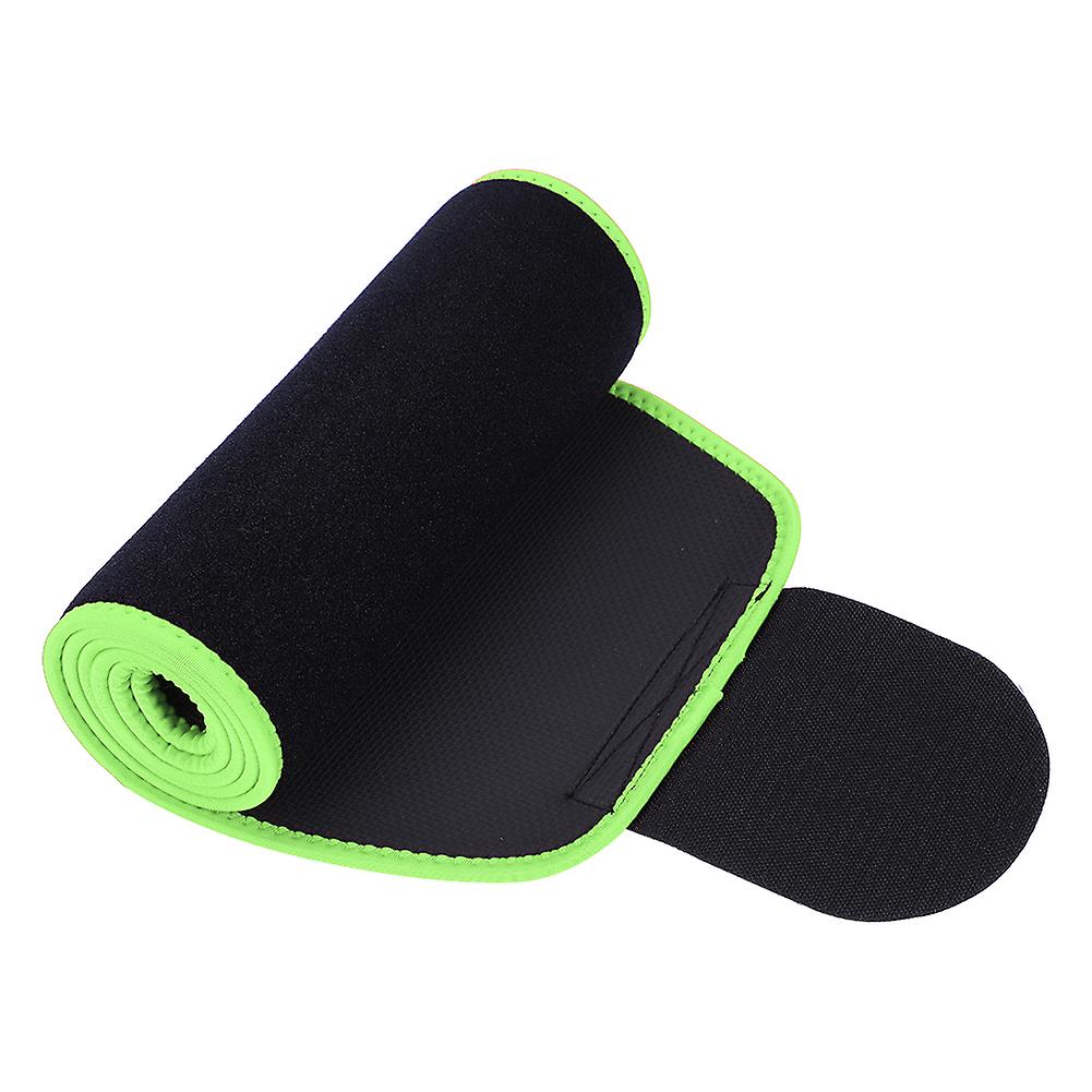 Compression Adjustable Sports Waist Brace Weigh Lifting Back Support Strap(greeen L)