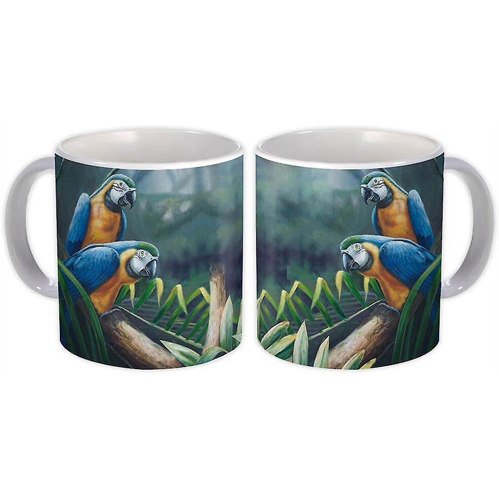 Gift Mug: Macaw Oil Painting Parrot