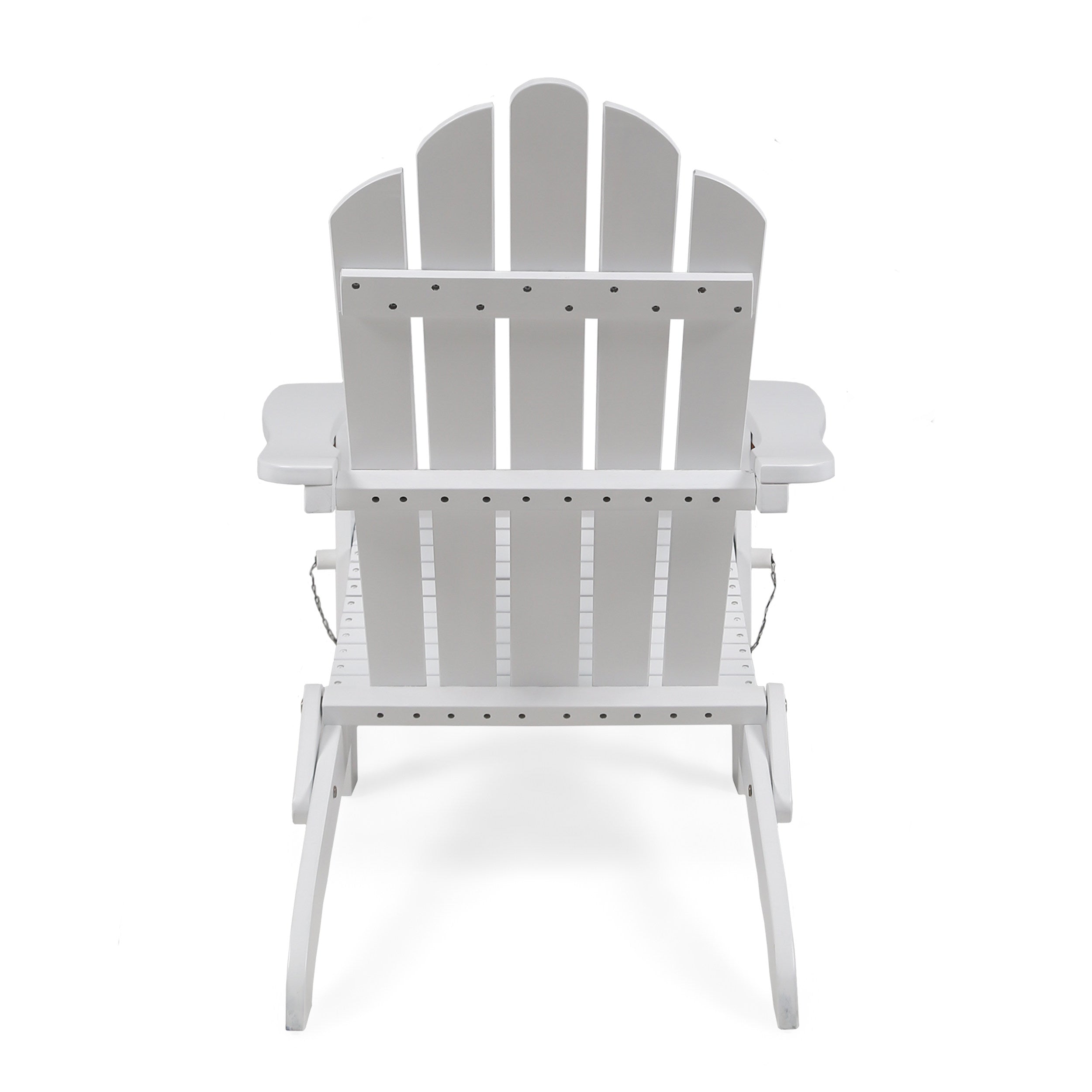 Cara Outdoor Acacia Wood Folding Adirondack Chair