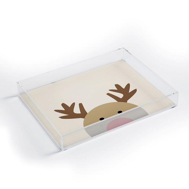 Allyson Johnson Reindeer Acrylic Tray Deny Designs