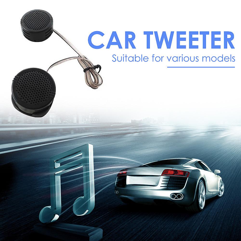 2pcs 500w High Frequency Car Stereo Speakers 4 Ohm Speaker High Power Dome Speaker Tweeter Black