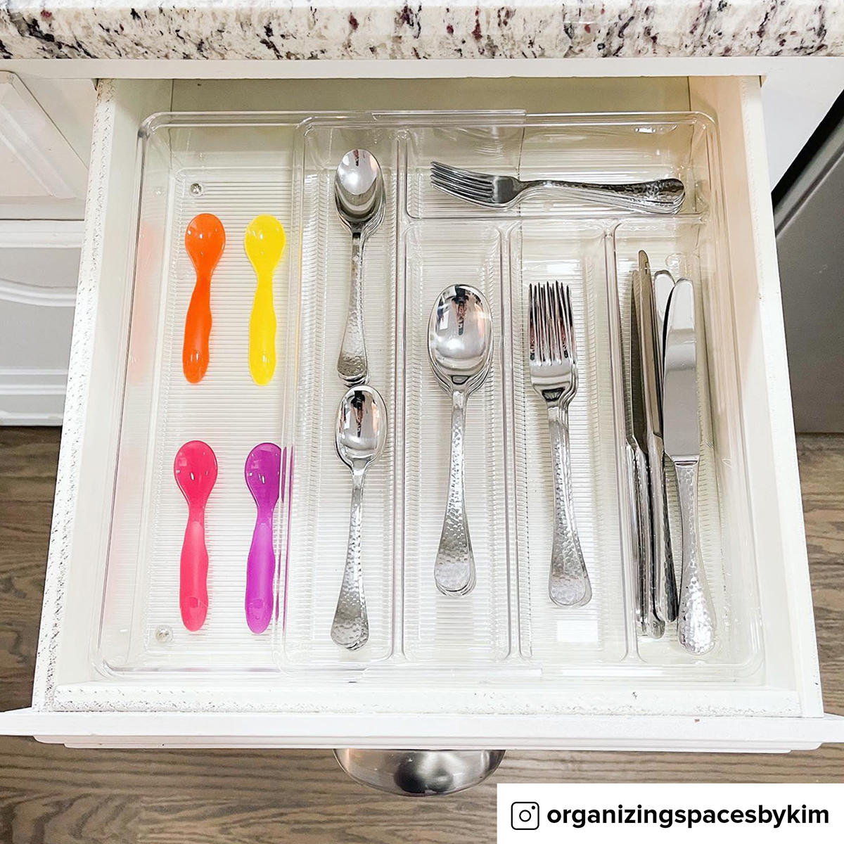 iDesign Linus Expandable Cutlery Organizer