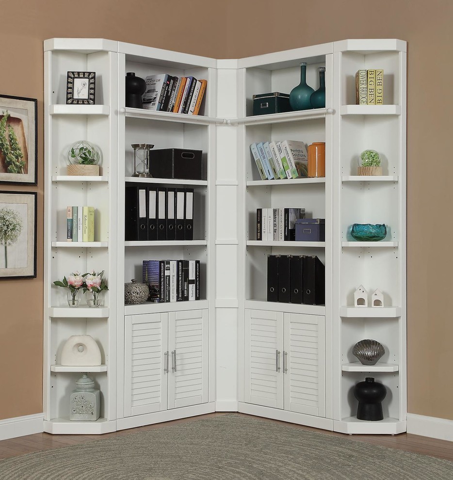 Parker House Catalina 5 Piece Library Wall in White   1   Transitional   Bookcases   by Unlimited Furniture Group  Houzz