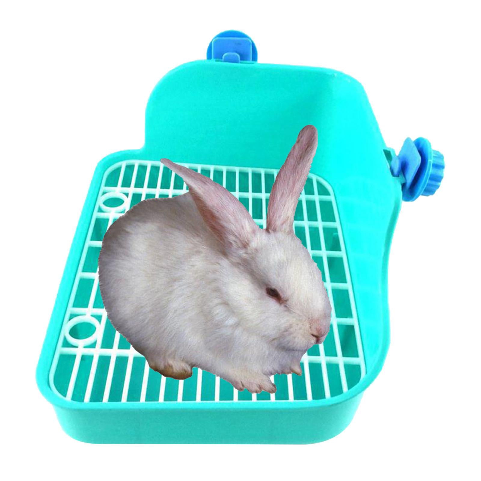 Rabbit Litter Box - Litter Box Cage Potty Trainer Rectangular Green