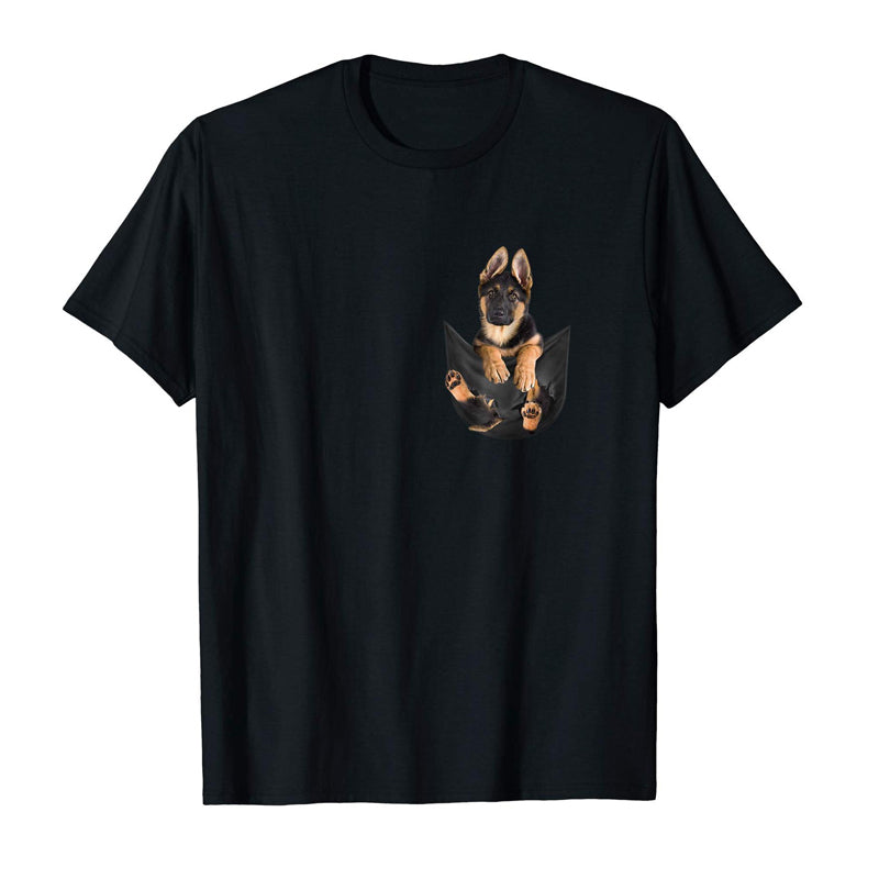 German Shepherd in Pocket Classic T-Shirt