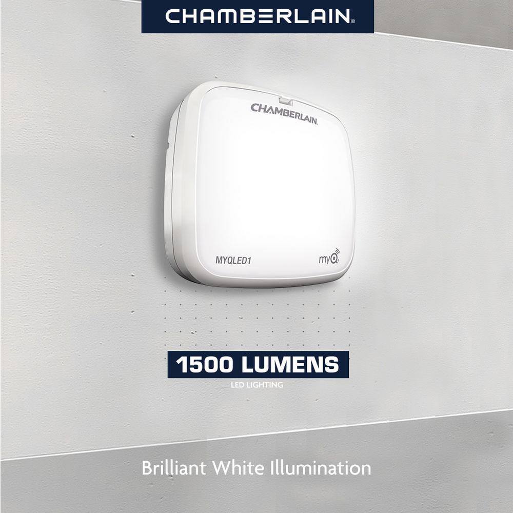 Chamberlain Wall Mount Direct Drive Ultra Quiet Garage Door Opener with Battery Backup RJO70