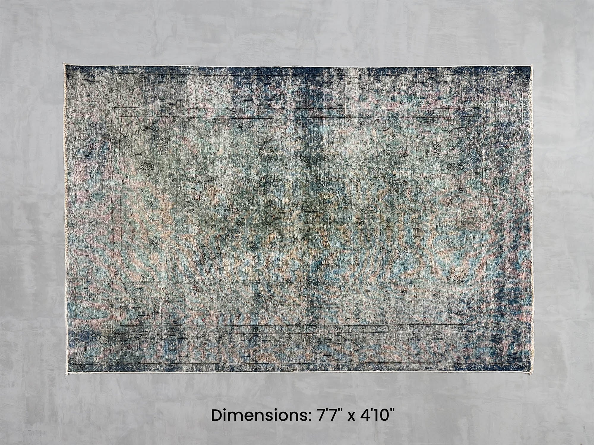 Namaste Rug -  Blue/Green 7'7 x 4'10