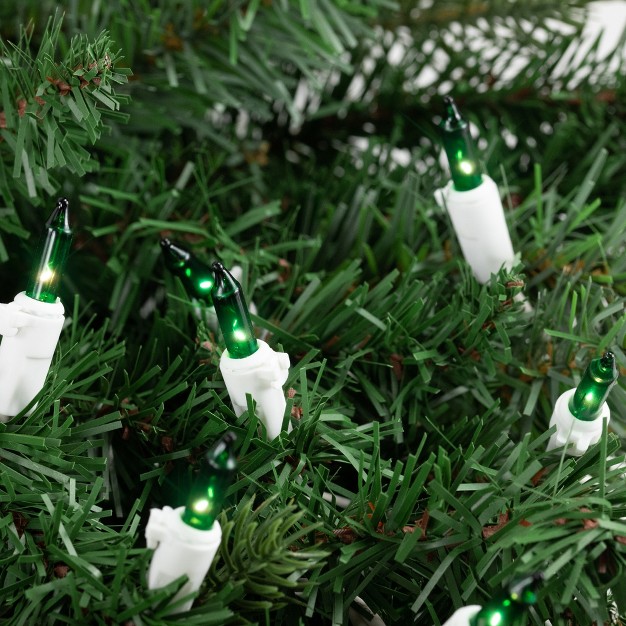 Northlight 35ct Mini String Lights green 7 x27 White Wire