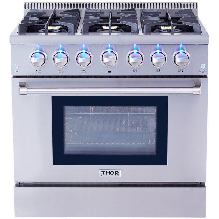 Thor Kitchen 36-inch Freestanding Gas Range HRG3618U