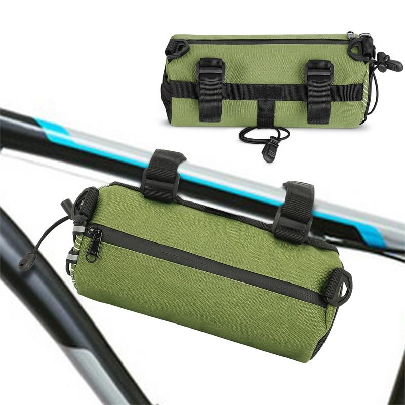 Travel Outdoor Cycling Bicycle Frame Tube Bags Waterproof Bike Handlebar Bag Portable Bicycle Handlebar Bag