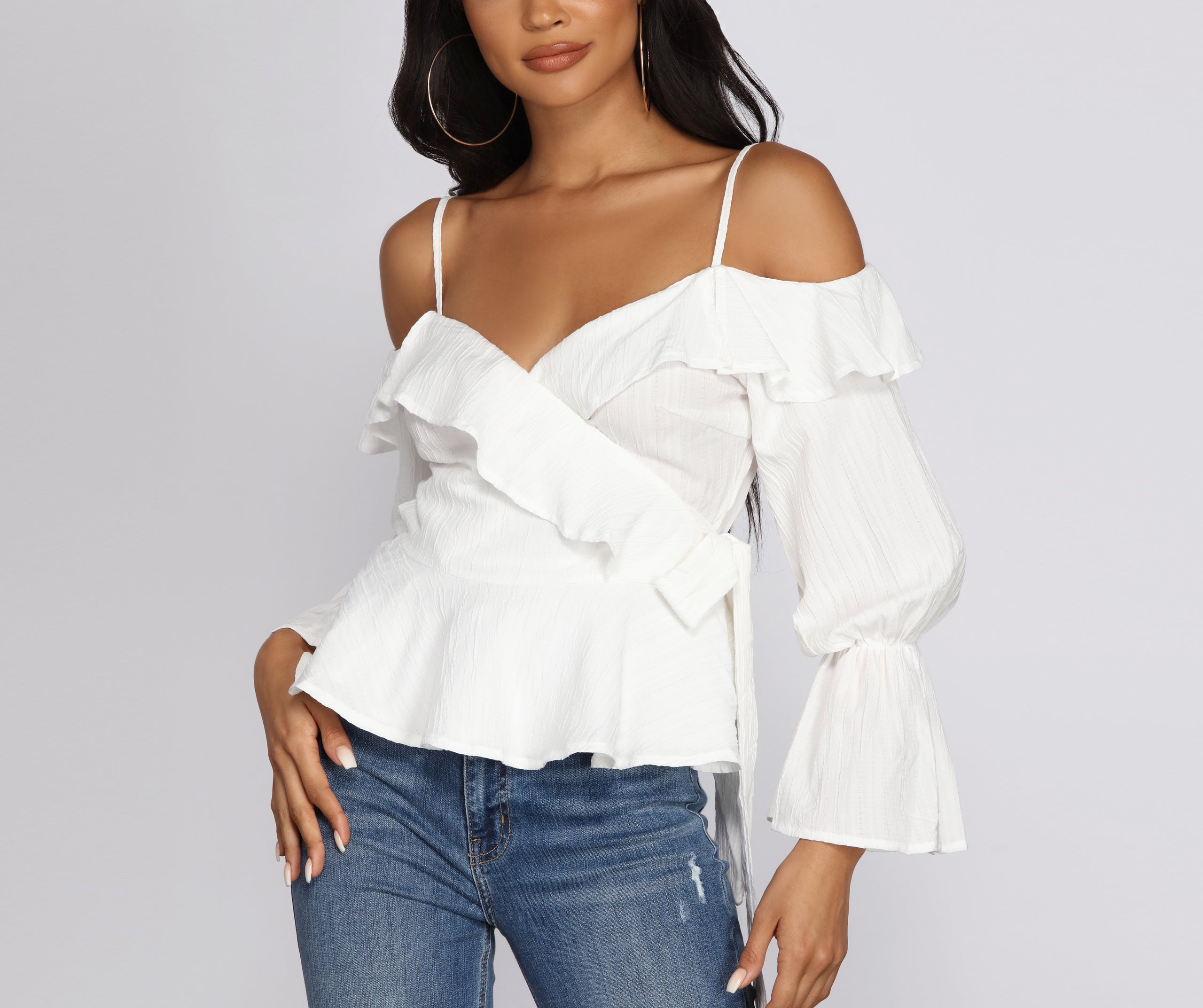 Madame Bell Sleeve Blouse