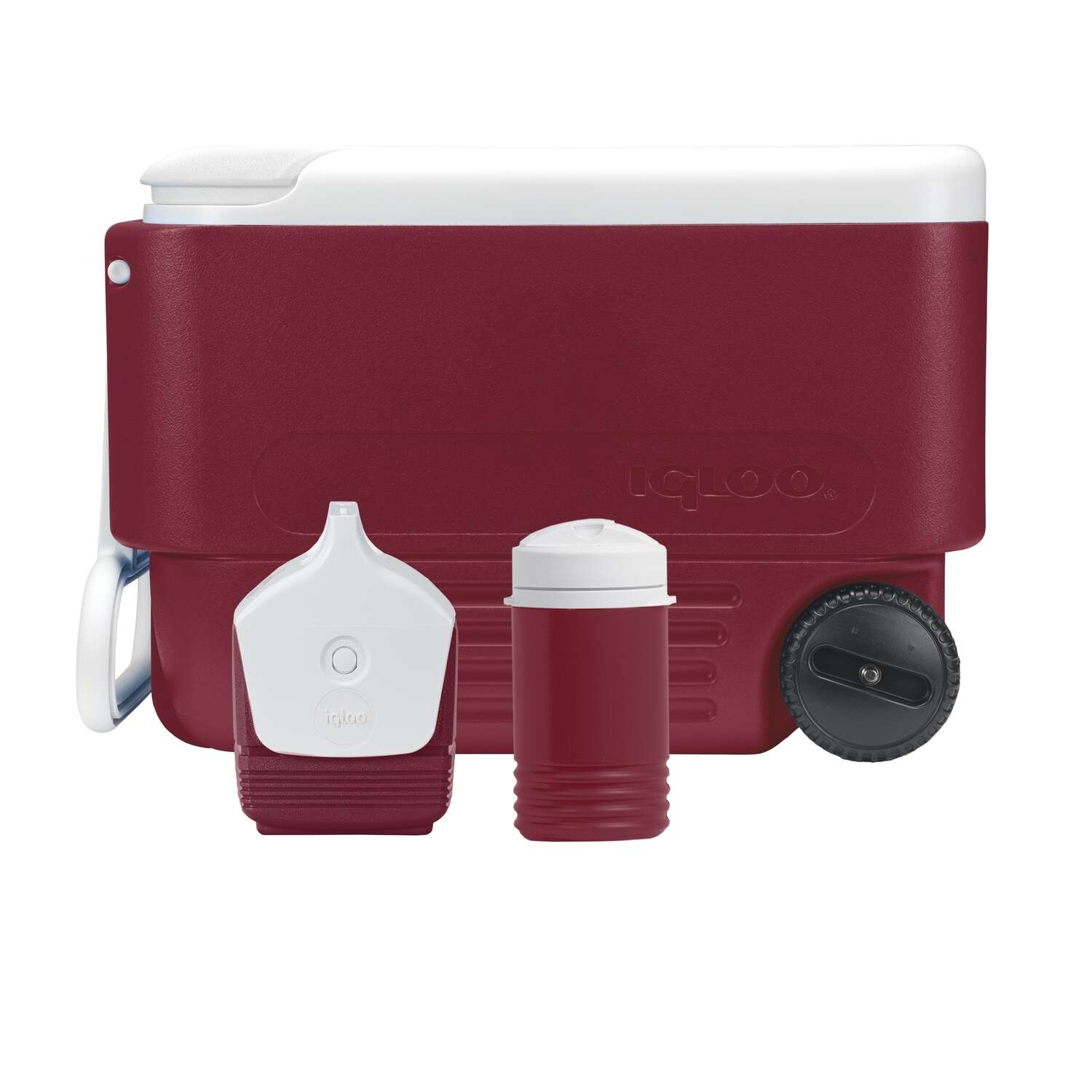 Igloo Wheelie Cool Red/White 38 qt Cooler Set