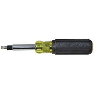 Klein Tools Heavy-Duty Multi-Bit ScrewdriverNut Driver- Cushion Grip Handle 32557