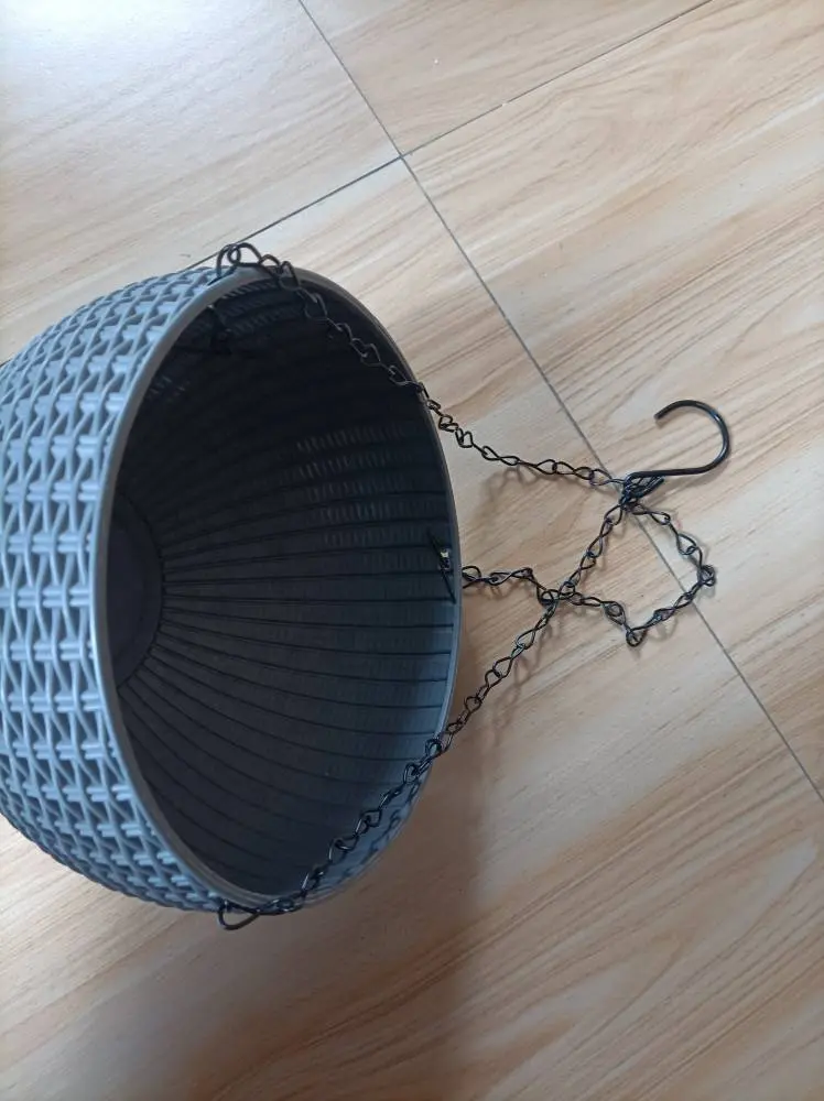 China factory supplier garden supplies hanging pots chain hanger wire hooks with hanging rope for flower pot