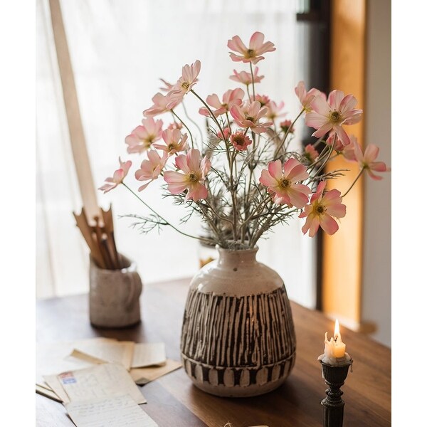 RusticReach Silk Cosmos Stem in Light Pink 24 Tall