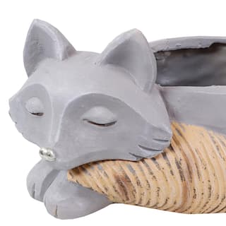 Sunnydaze Sunnydaze 8 in. Indoor Ceramic Planter Statue Finley The Fox ART-240