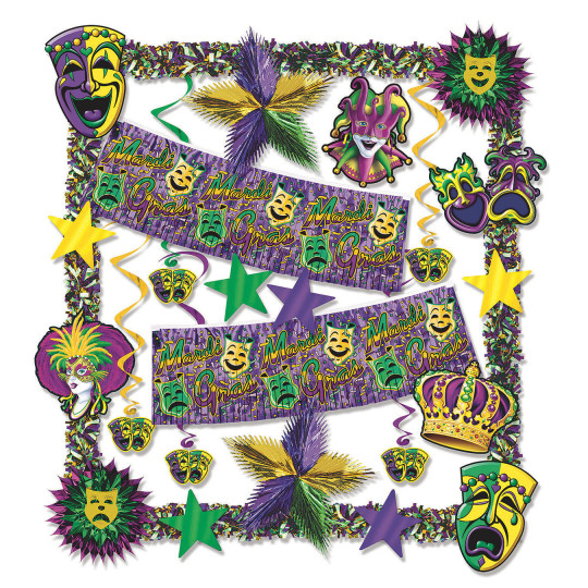 Beistle Mardi Gras Decorating Kit