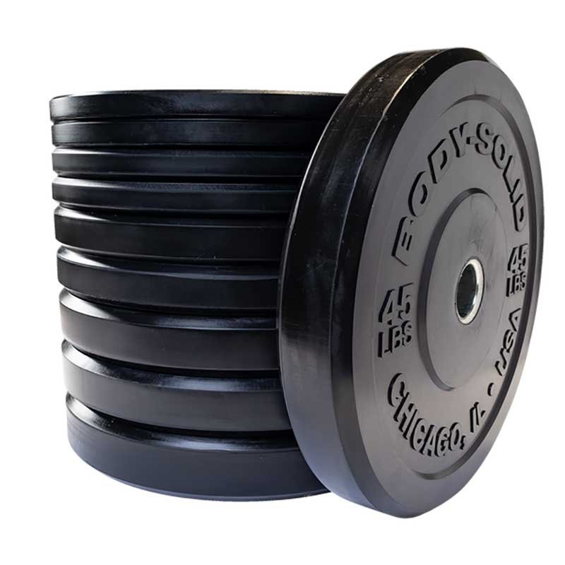 Body-Solid Chicago Extreme Bumper Plates Set