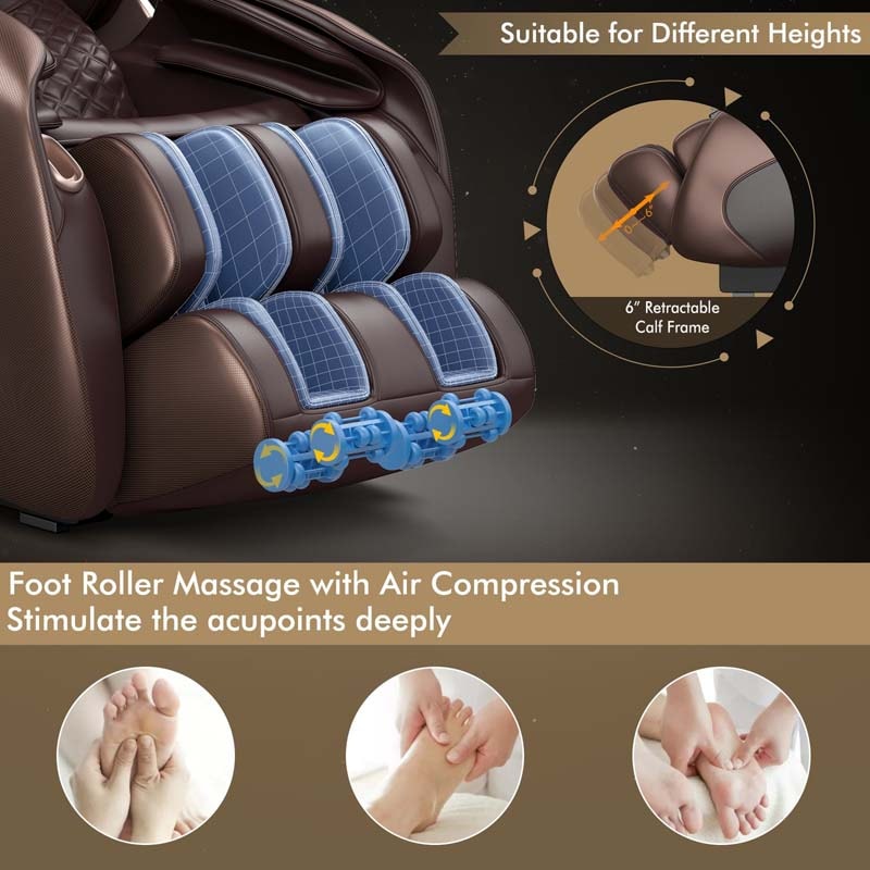 3D SL Track Zero Gravity Massage Chair Full Body Massage Recliner with AI Voice Control