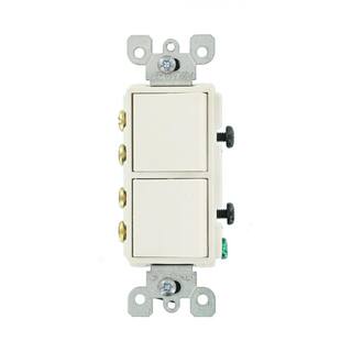 Leviton Decora 15 Amp 120-Volt 3-Way Combination Rocker Switch White R42-05643-0WS