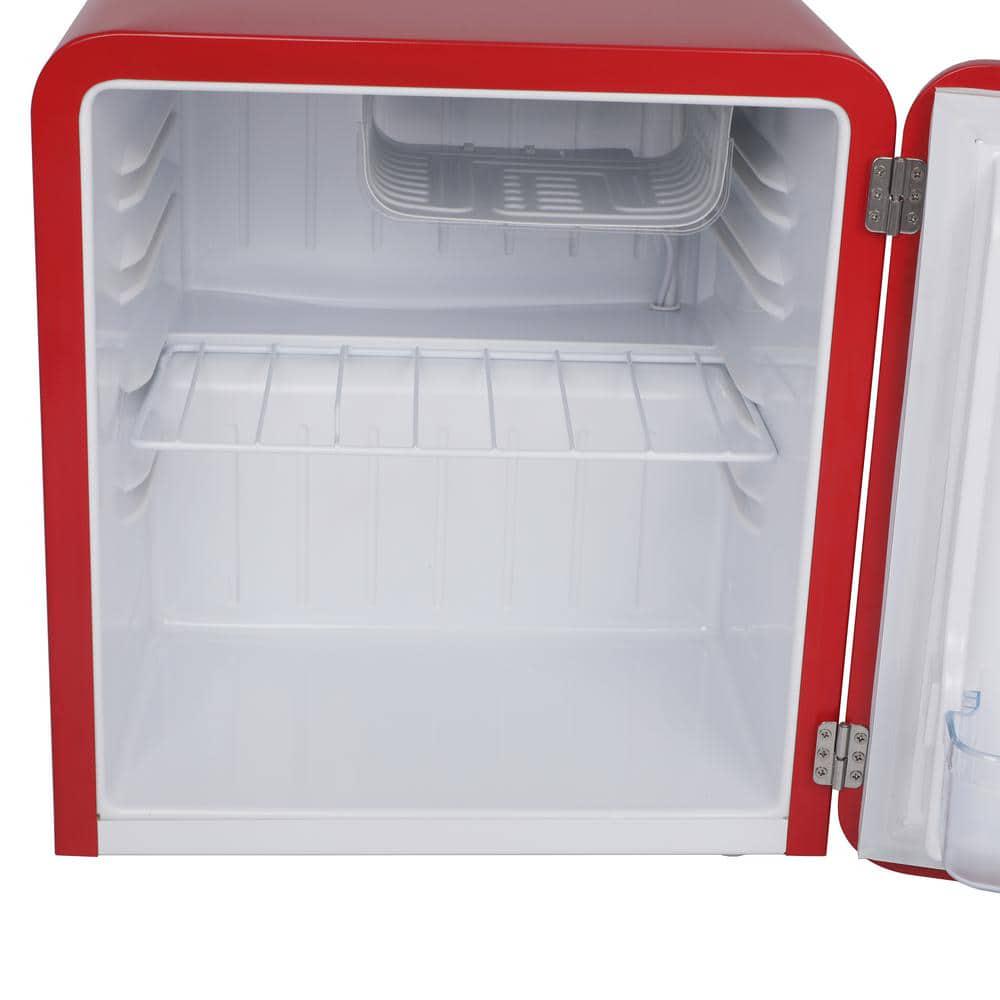 Commercial Cool 16 cu ft Retro Mini Fridge in Red with Freezer Compartment