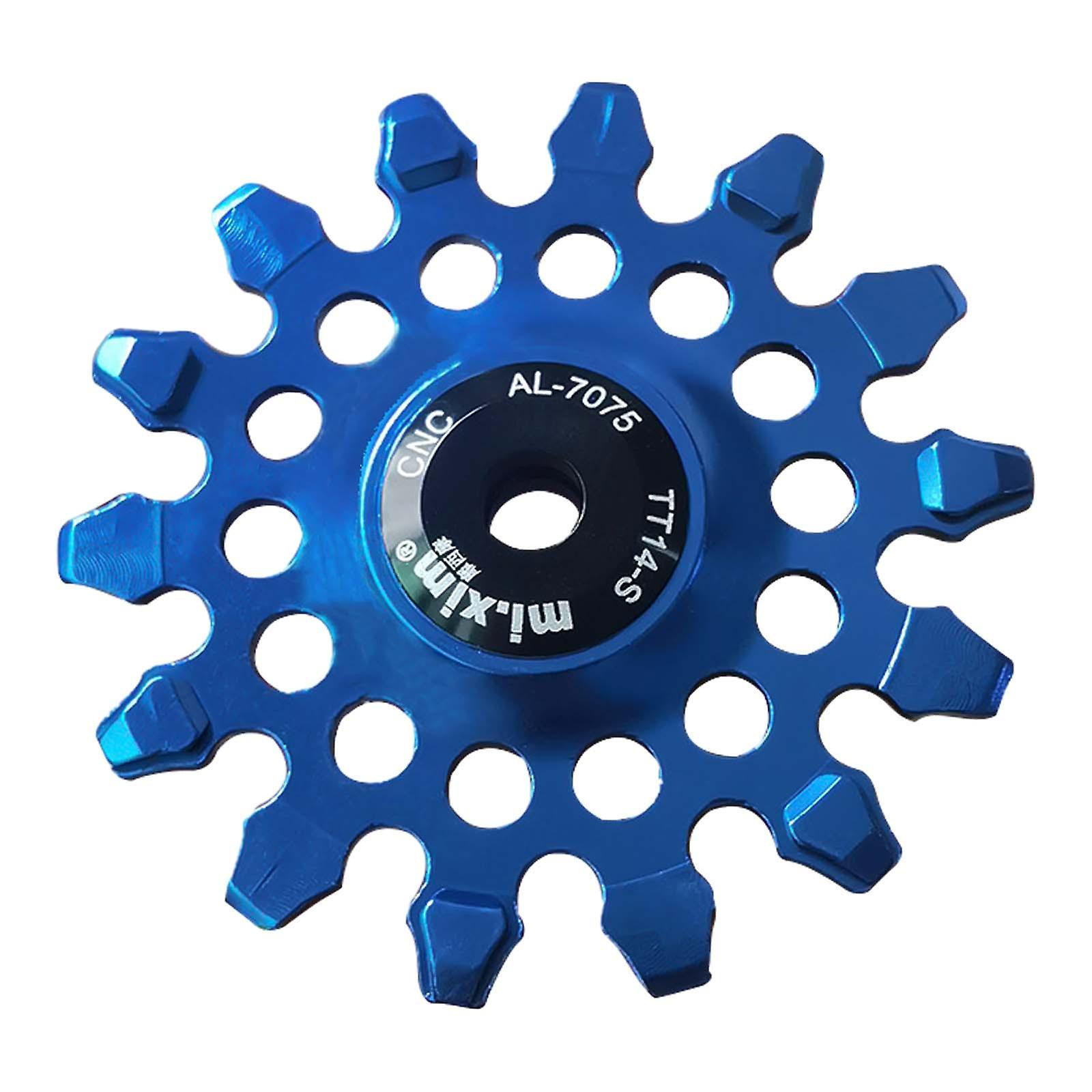 Bike Rear Derailleur Pulley Components Lightweight Easy Installation Bearing Blue