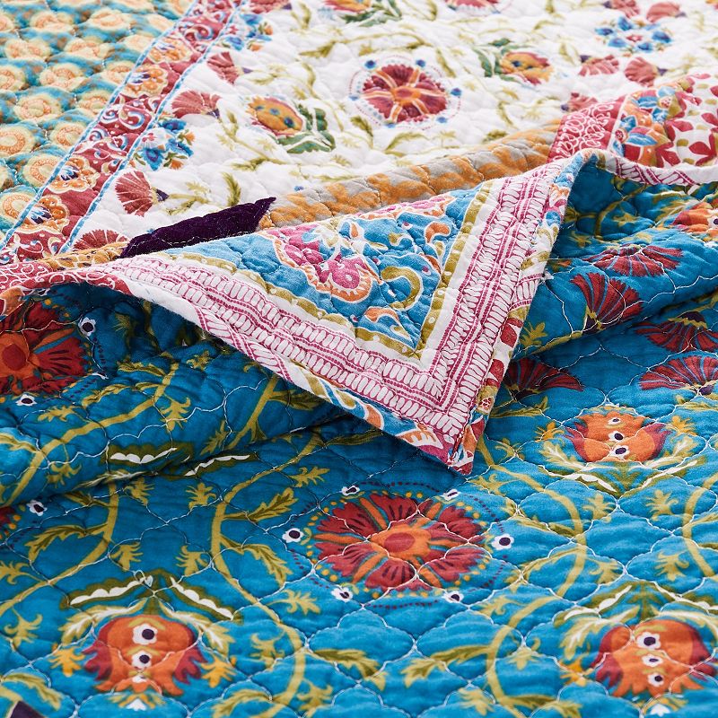 Greenland Home Thalia Cotton Quilt Set， Multicolor