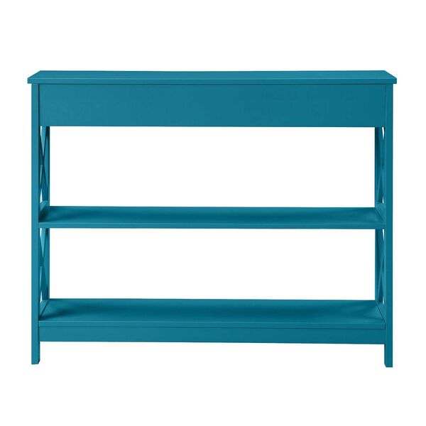 Oxford One Drawer Console Table in Teal Blue