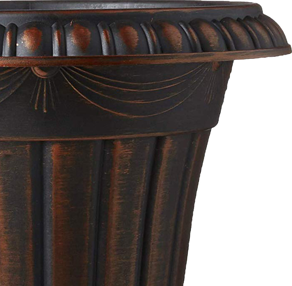 Classic Plastic Urn Planter   Traditional   Outdoor Pots And Planters   by Arcadia Garden Products  Houzz