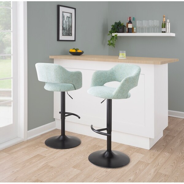 Carson Carrington Vallen Adjustable Bar Stool (Set of 2)