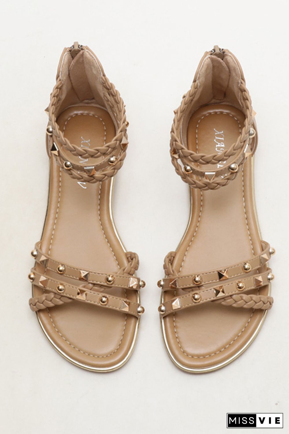 Rivet Boho Open Toe Flat Sandals Wholesale