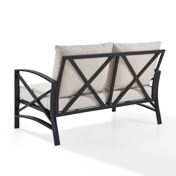 Kaplan Outdoor Metal Loveseat