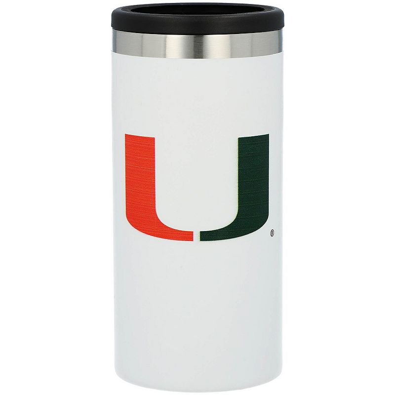 Miami Hurricanes Team Logo 12oz. Slim Can Holder