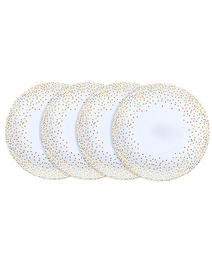 Godinger Alora Melamine Salad Plates - Set of 4