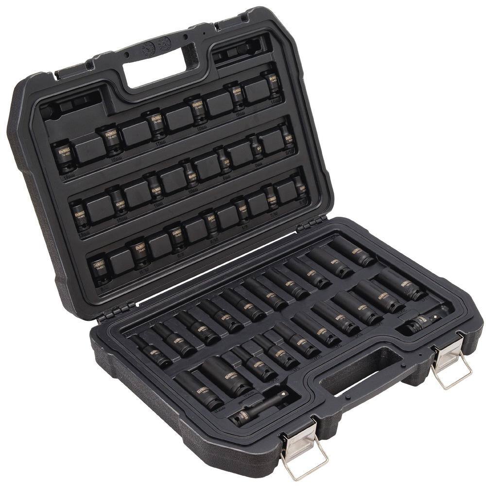 DW 38 in. Drive Impact Socket Set (42-Piece) DWMT19248