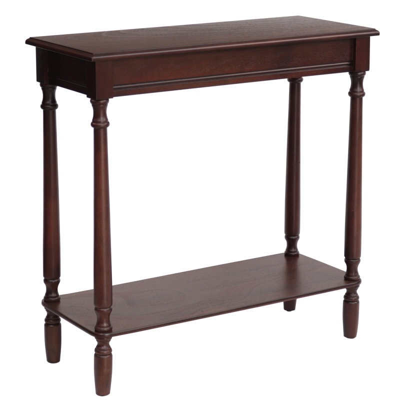 28.25'' Console Table  28.25'' H X 28.25'' W X 11.8'' D Walnut