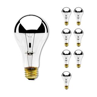 Bulbrite 100-Watt A21 Medium Screw Incandescent Light Bulb 2700K Warm White Light 8 - Pack 861291