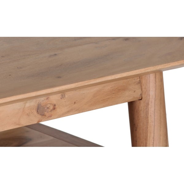 Porter Designs Portola Transitional Solid Acacia Wood Console Table， Natural